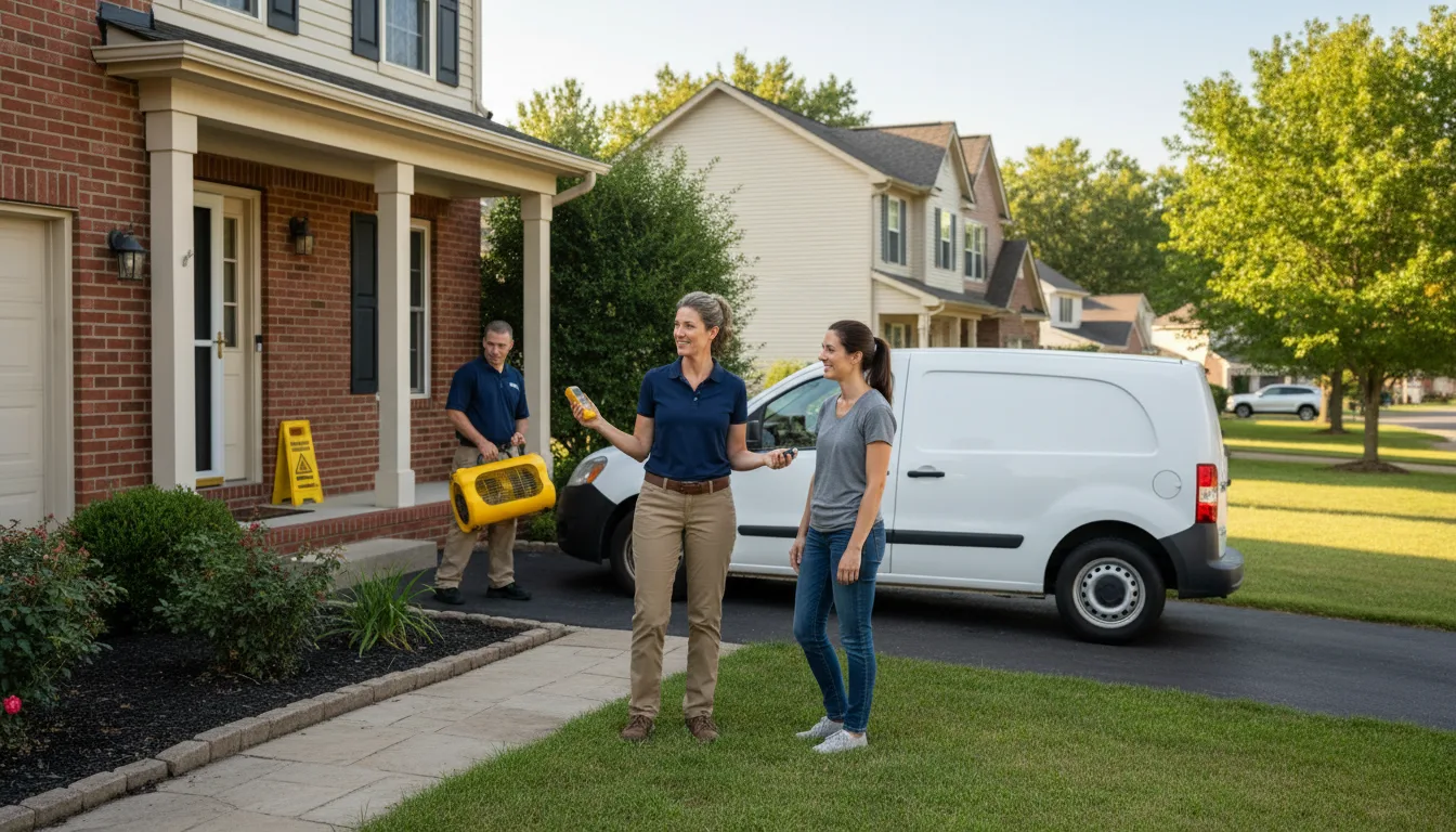 Residential water damage restoration in Logan, IA